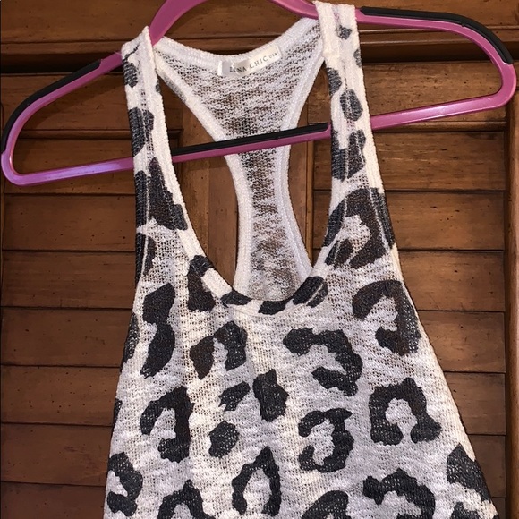 Luna Chic Animal Print Racer Back Tank Top - Picture 2 of 7